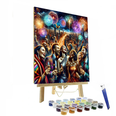 New Year's Eve Celebration DIY Paint By Numbers