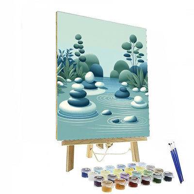 Serene Asian Zen Garden DIY Paint By Numbers