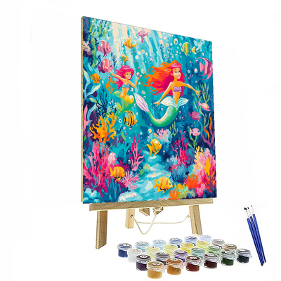 The Little Mermaid's Undersea Dance - Disney Inspired Paint By Numbers