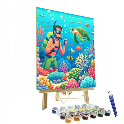 Tropical Reef Discovery Painting Number Kit