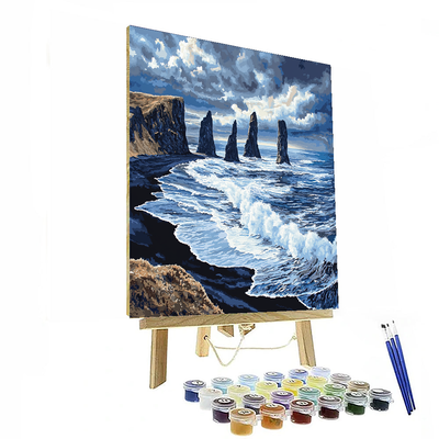 Reynisfjara Black Sand Beach Paint By Numbers Kits