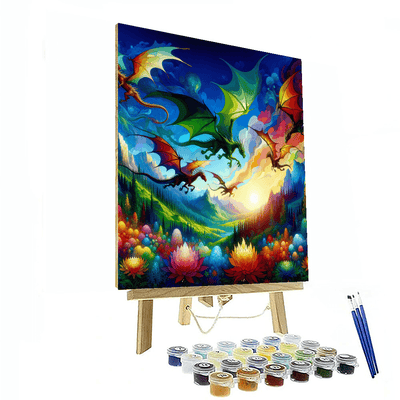 Enchanting Dragon Kingdom Numbered Painting Kits