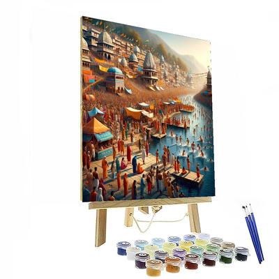 Kumbh Mela - Haridwar, India Numbered Painting Kits