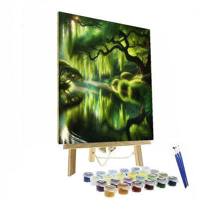 Whispering Willow Oasis Painting Number Kit