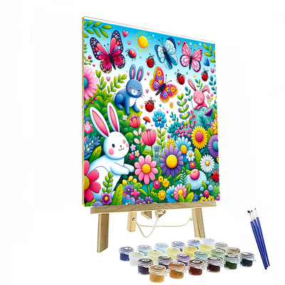 Whimsical Garden Creatures Painting By Numbers Kit