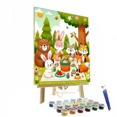 Woodland Picnic Party Paint By Numbers