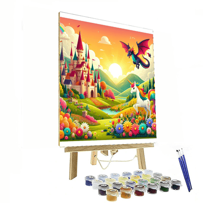 Fantasy Creatures And Castles Painting By Numbers Kit