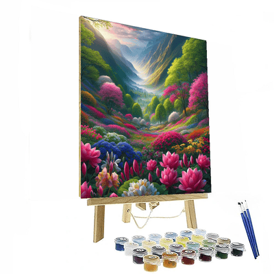 Enchanting Springtime Valley Number Painting