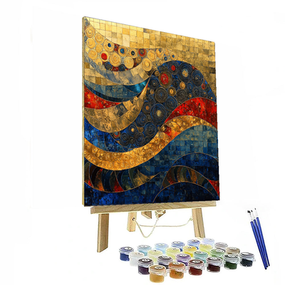 Gustav Klimt Inspired Patterns Of Harmony  Numbered Painting Kits