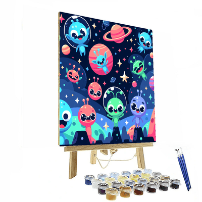 Dreamy Space Adventure Paint By Numbers