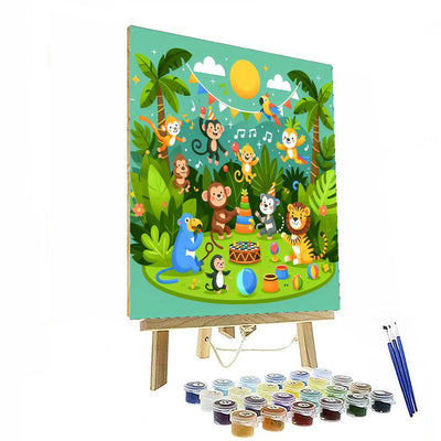 Joyful Jungle Party Paint By Numbers