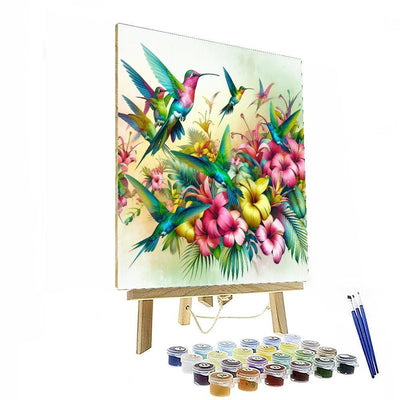 Hummingbird Oasis Painting By Numbers Kit