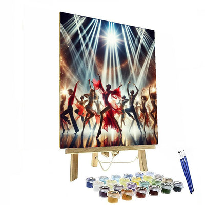 Energetic Dance Movement Painting By Numbers Kit