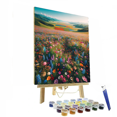 Aerial Meadow Blooms Paint By Numbers Kits