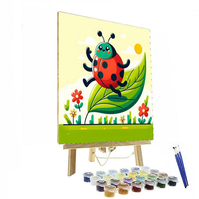 Dancing Ladybug Adventure Paint By Numbers Art