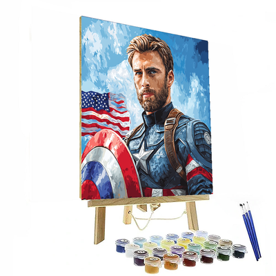 Chris Evans: The Star-spangled Sentinel Paint By Numbers Kits