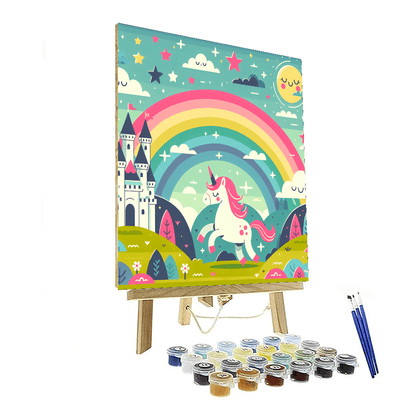 Magical Rainbow Kingdom Painting Number Kit