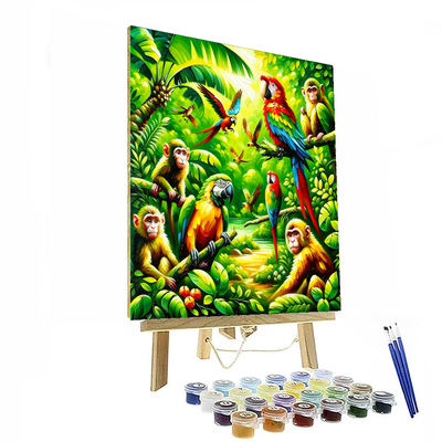 Adventurous Jungle Escape Paint By Numbers Art