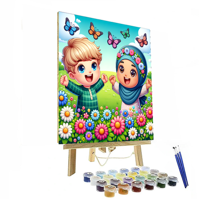 Cheerful Garden Party Paint By Number