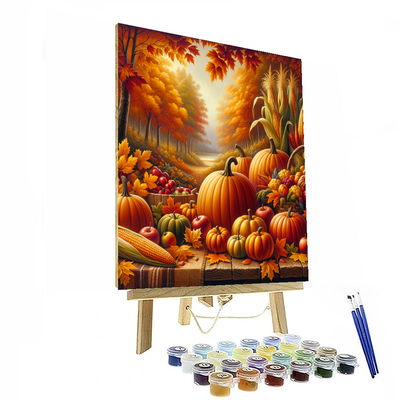 Autumn Harvest Bounty Paint By Number