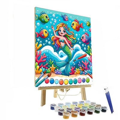 Mermaid Kingdom Paint By Numbers Art