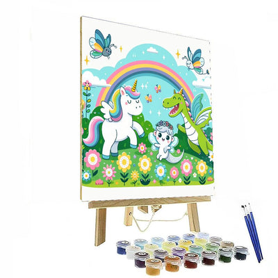 Fantasy Creature Garden Painting Number Kit