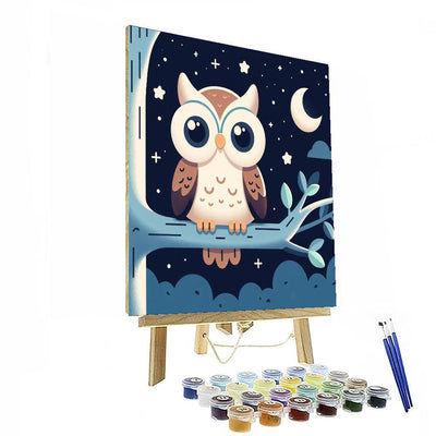 Wise Owl Observation Paint By Numbers Art