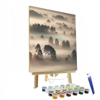 Ethereal Misty Morning Paint By Color