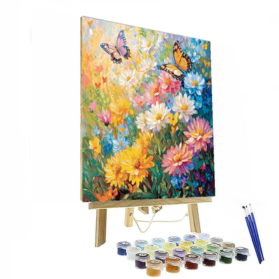 Claude Monet Inspired Enchanting Butterfly Symphony  Painting By Numbers Kit