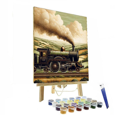 Vintage Steam Train Journey Paint By Numbers Kits