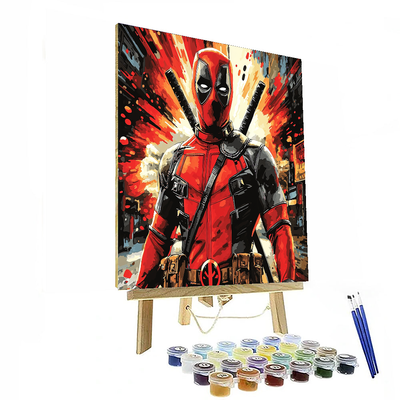 Ryan Reynolds: The Comedic Charm Of Deadpool Paint By Numbers Art