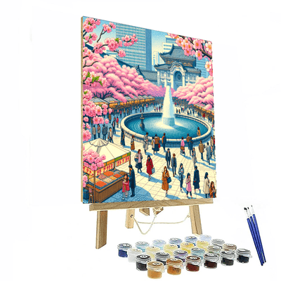 The Cherry Blossom Festival DIY Paint By Numbers