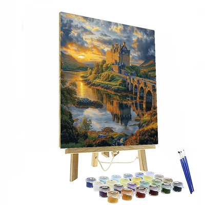 Eilean Donan Castle - Scotland Numbered Painting Kits