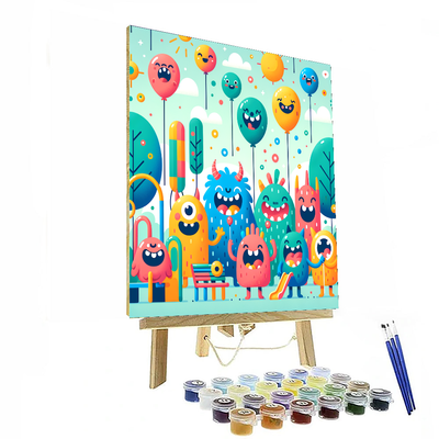 Merry Monster Adventures Painting By Numbers Kit