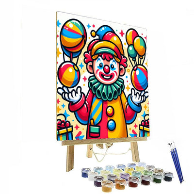 Giggle-box Clown DIY Paint By Numbers