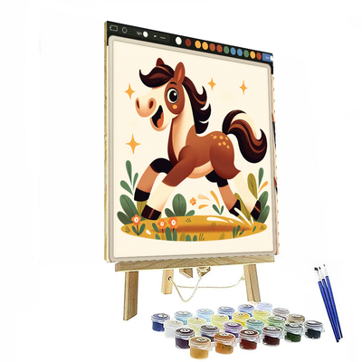 Galloping Horse Number Painting