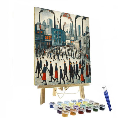 L.S. Lowry Inspired Industrial Revolution Echo  Painting By Numbers Kit