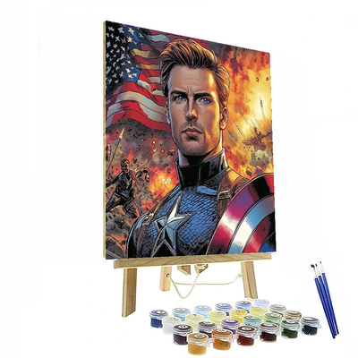 Chris Evans: Captain America's Noble Journey Paint By Number