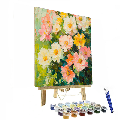 Claude Monet Inspired Dancing Flowers Of Spring  Paint By Numbers Art