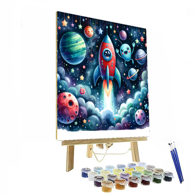 Fun Space Adventure Paint By Numbers