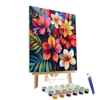 Frida Kahlo Inspired Vivid Flora  DIY Paint By Numbers