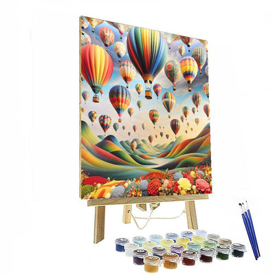 Fantasy Balloon Ride DIY Paint By Numbers