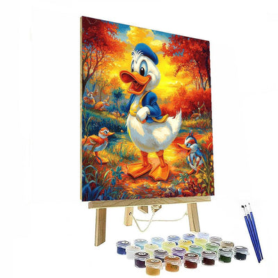 Donald Duck's Day Out - Disney Inspired Paint By Color