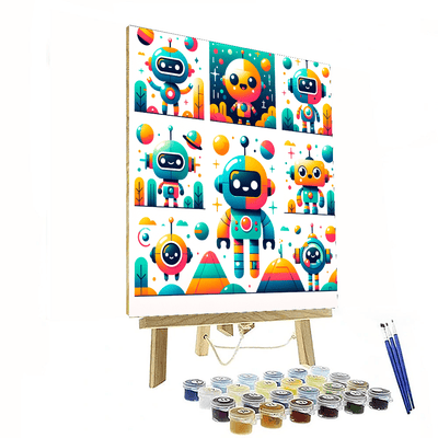 Fantastic Robot Friends Paint By Number