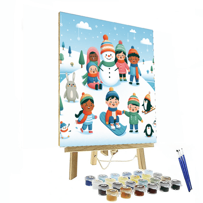 Winter Wonderland Activities Number Painting