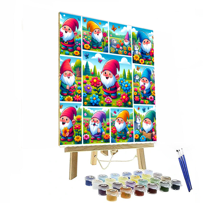 Magic Garden Gnomes Paint By Color