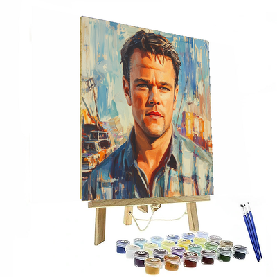 Matt Damon: The Versatile Journey Of A Hollywood Icon Painting By Numbers Kit