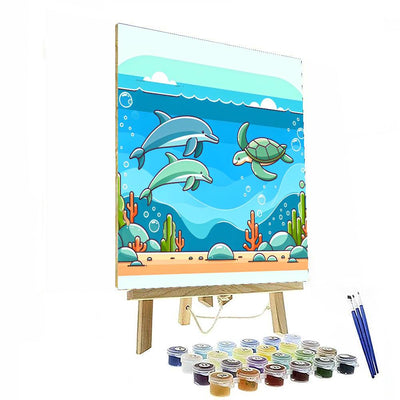 Undersea Exploration With Marine Friends Paint By Number