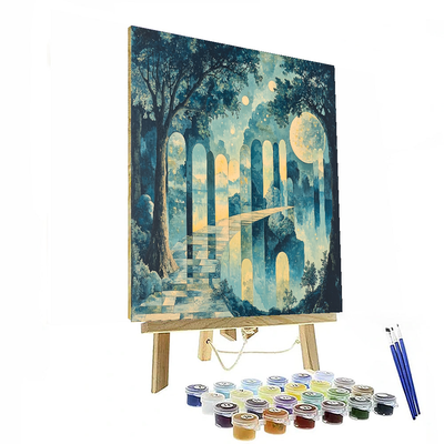 René Magritte Inspired Surreal Dreams  Paint By Numbers Kits