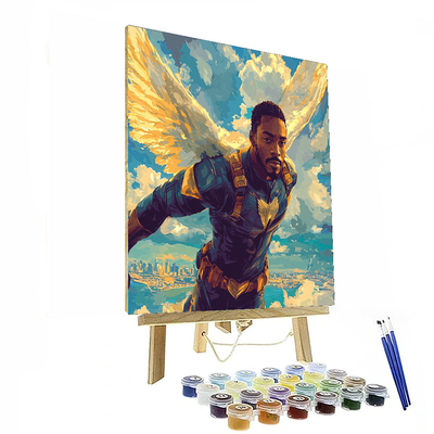 Anthony Mackie: Soaring High As Falcon And Friend Paint By Numbers Kits